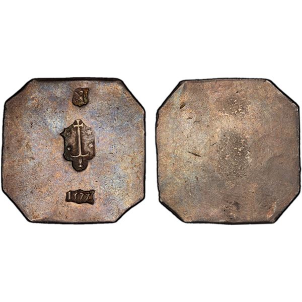 HOLLAND: AR daalder of 32 stuivers (29.08g), Haarlem, 1572, PCGS AU55