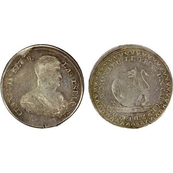 VENEZUELA: Caracas, AR proclamation medal (10.87g), 1812, EF