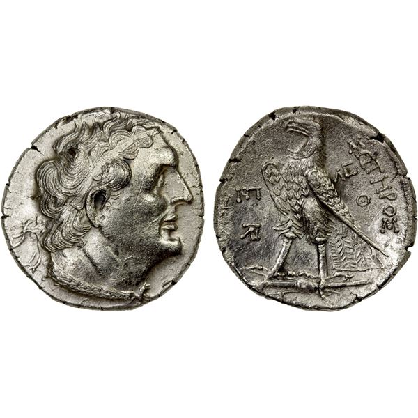 EGYPT (PTOLEMAIC): Ptolemy II Philadelphos, 285-246 BC, AR tetradrachm (13.93g), Ioppe (Joppa), year