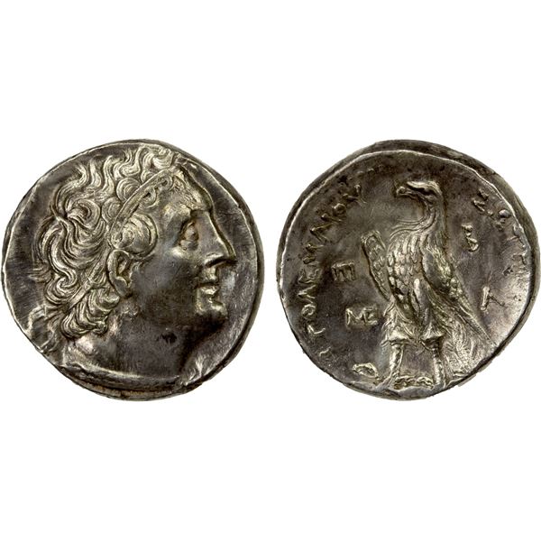EGYPT (PTOLEMAIC): Ptolemy III Euergetes, 246-222 BC, AR tetradrachm (14.16g), Ptolemaïs-Ake, year 2