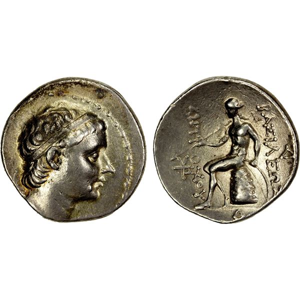 SELEUKID KINGDOM: Antiochos III 'the Great', 222-187 BC, AR tetradrachm (16.94g), Nisibis, ca. 212-2