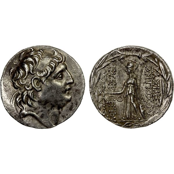 SELEUKID KINGDOM: Antiochos VII Euergetes (Sidetes), 138-129 BC, AR tetradrachm (16.65g), Mint B, ca