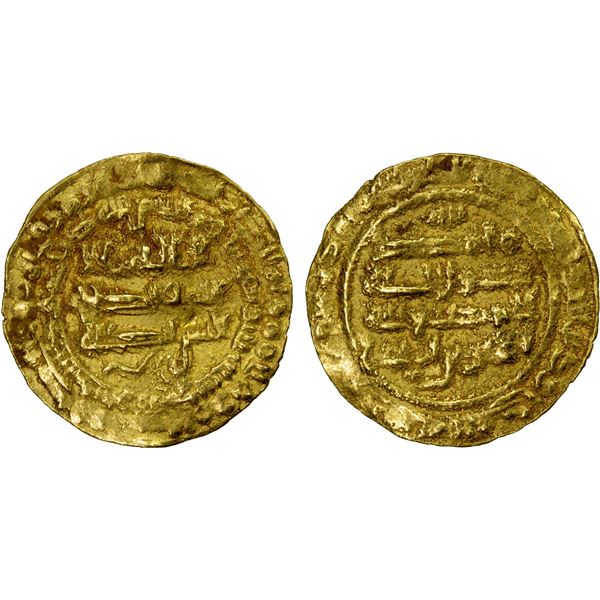 ZIYADID: Ishaq b. Ibrahim, 955-973, AV lightweight dinar (1.70g), Zabid, AH353, VF