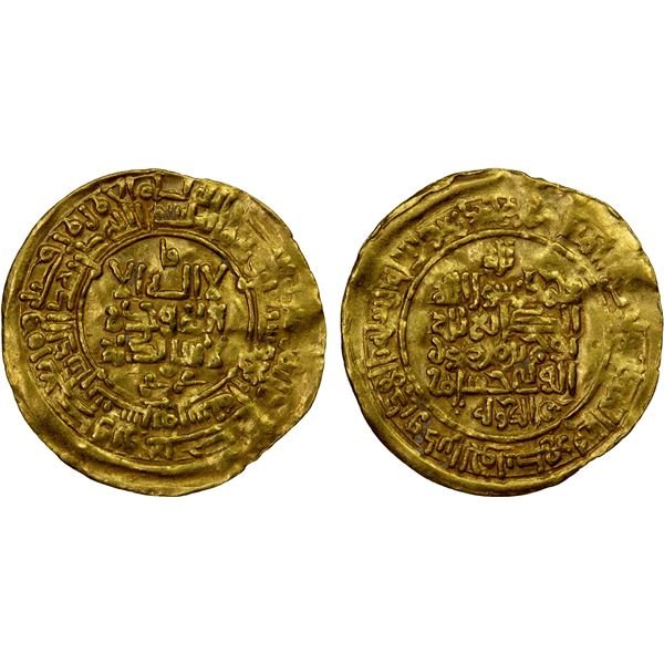 SAMANID: Nuh III, 976-997, AV dinar (3.18g), Nishapur, AH374, VF