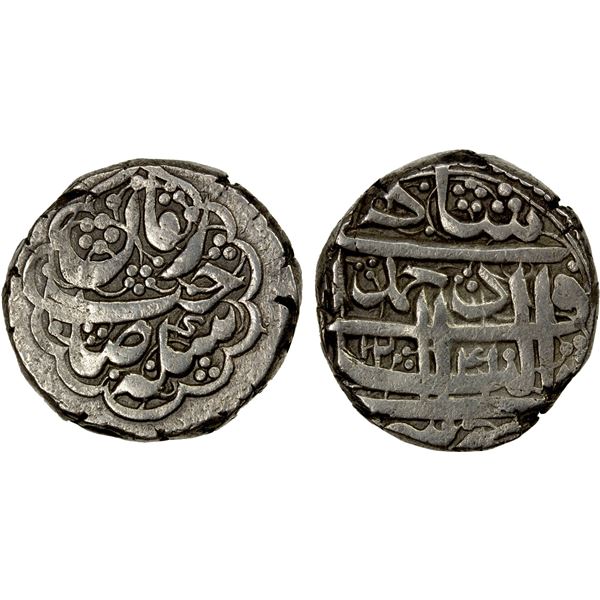 DURRANI: Uncertain Ruler, 1825, AR rupee (10.07g), Ahmadshahi (= Qandahar), AH1241, bold VF