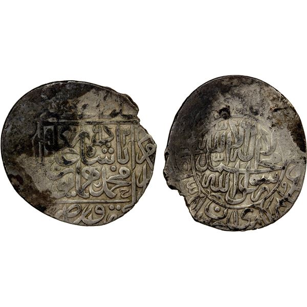 MUGHAL: Humayun, 1530-1556, AR shahrukhi (4.58g) (Lahore), AH962, VF