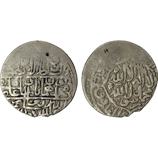 MUGHAL: Humayun, 1530-1556, AR shahrukhi (4.67g), uncertain mint, ND, VF