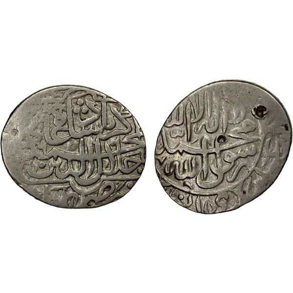 MUGHAL: Akbar I, 1556-1605, AR shahrukhi (mithqal) (4.68g), Delhi, AH(9)65, F-VF