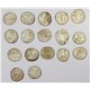 Image 1 : JALAYRIDS: Sultan Husayn I, 1374-1382, LOT of 17 silver double dinars