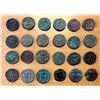 Image 2 : CEYLON (MEDIEVAL): LOT of 182 copper kahavanus