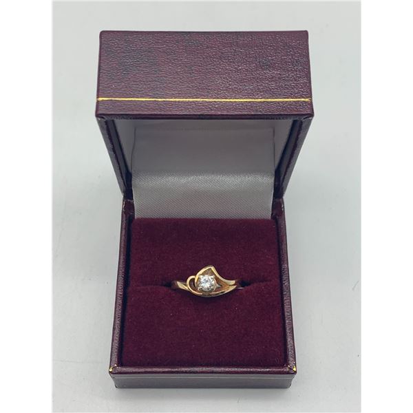 14Kt 3 grams 25pt SI ladies ring - Suggested retail $1000-1400 (RING BOX NOT INCLUDED)