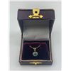 Image 1 : 14Kt green emerald pendant diamond 25pt green emerald 15pt I2 - Suggested retail $1000-1500