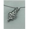 Image 2 : 14Kt W/G diamond pendant/chain 30pt SI - Suggested retail $1200-1500