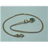 Image 3 : 14Kt oval emerald pendant/chain 30pt emerald - Suggested retail $1400-1800