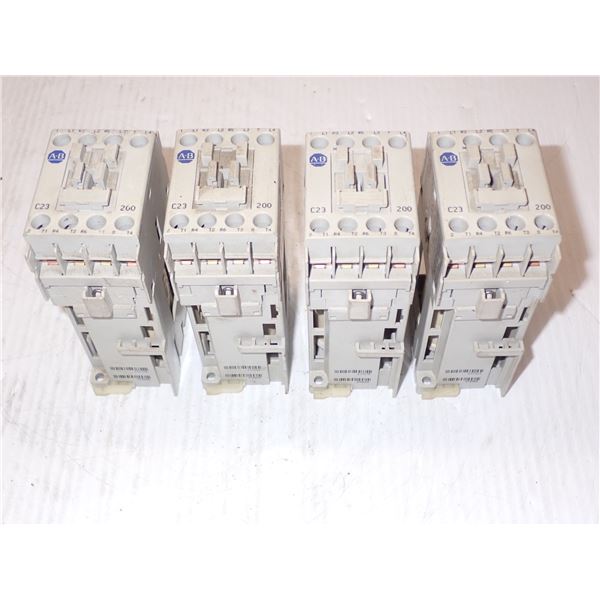 (4) Allen Bradley # 100-C23Z*200 Contactors