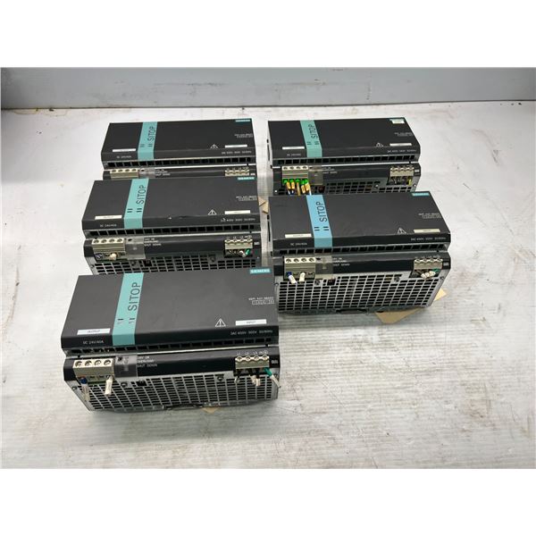 (5) Siemens #6EP1437-3BA00 SITOP Modular 40A 3 PH Power Supplies