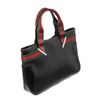 Image 2 : Gucci Black Leather Web Handbag