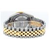 Image 8 : Rolex Mens Stainless Steel and Yellow Gold MOP String Diamond 36mm Datejust