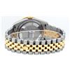 Image 8 : Rolex Mens Stainless Steel and Yellow Gold MOP String Diamond 36mm Datejust