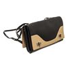 Image 2 : Prada Black Neutral Leather Dual Flap Double Turnlock Bag