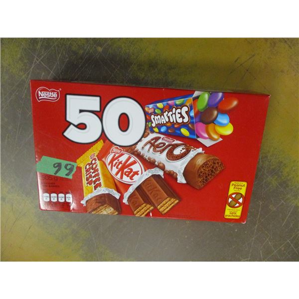 50 MINI CHOCOLATE BARS BOX