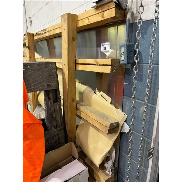 2 X SHEETS ALUMINUM (10' X 5' X APPROX 1/16" THICK)
