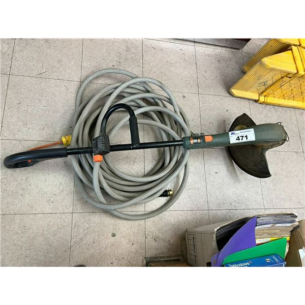 GRASSHOG ELECTRIC GRASS TRIMMER WITH 50' GARDEN HOSE