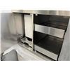 Image 2 : STAINLESS STEEL BUILT-IN TYPE CABINET 29" X 20" - WITH 2 PULL OUT TRAYS & PULL OUT GARBAGE -