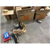 Image 1 : ASSORTED HAND TOOLS - HAMMER, SAWS, PRY BARS, CHISELS, RIVET GUN, NUTS & BOLTS, SCRAPERS ETC.