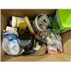 Image 2 : 3 BOXES ASSORTED NUTS & BOLTS, SAND PAPER, SILICONE ETC.