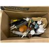 Image 3 : 3 BOXES ASSORTED NUTS & BOLTS, SAND PAPER, SILICONE ETC.