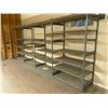 Image 1 : WIDE BLUE SHELVING RACK (200" X 2' X 7') WITH 23 SHELVES