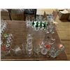 Image 2 : LOT OF ASSORTED SHOT GLASSES, WINE GLASSES, STEIN GLASSES AND DECANTERS