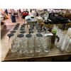 Image 2 : LOT OF ASSORTED GLASS DECANTERS, PLASTIC CUPS AND PLASTIC DESERT CUPS