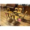 Image 2 : 6 ANTIQUE WOOD DINING CHAIRS