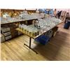 Image 2 : RECTANGULAR WOOD DINING TABLE 5' X 29"