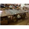 Image 2 : RECTANGULAR WOOD DINING TABLE 5' X 29"