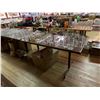 Image 2 : RECTANGULAR WOOD DINING TABLE 5' X 29"