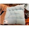 Image 2 : LOT OF ASSORTED LIGHT BLUE SEAT CUSHIONS