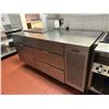 Image 2 : MKE COMMERCIAL STAINLESS STEEL 4 DRAWER COOLER PREP STATION 67"W X 30"D X 35"H
