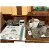 Image 2 : LOT OF ASSORTED COMMERCIAL CLEANING SUPPLIES, CONDIMENT DISPENSERS, SHAKERS, KNIVES, AND ASSORTED