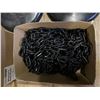 Image 2 : BLACK PLASTIC CROWD CONTROL STANCHIONS WITH 12 POSTS AND BOX OF CHAINS