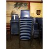 Image 2 : LOT OF APPROXIMATELY 60 BLUE PLASTIC STACKING EVENT CHAIRS