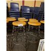 Image 2 : LOT OF 14 WOOD/METAL BAR HEIGHT STOOLS