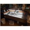 Image 1 : COMMERCIAL STAINLESS STEEL SINGLE WELL DISHWASH SINK WITH HANDWASH SINK