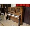 Image 2 : DECKER & SON STAINED WOOD ANTIQUE CABINET GRAND PIANO