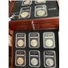 Image 4 : Brilliant Uncirculated U.S. Silver Dollars, Morgan Silver Dollars, first and last issue. Peace Silve