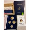 Image 1 : Gold 1988 Proof Set - 4 Gold Coins, coins are in original Shipping Box.