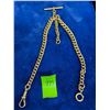 Image 1 : 9K Estate Watch Chain & FOB, heavy 39 DWT weight,