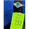 14K Estate Ladys Ring Aquamarine